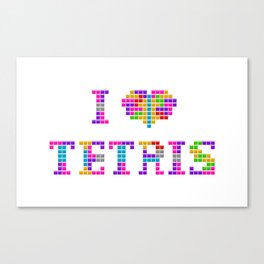 I <3 Tetris Canvas Print