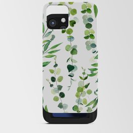 Nature Green Eucalyptus Leaves  iPhone Card Case