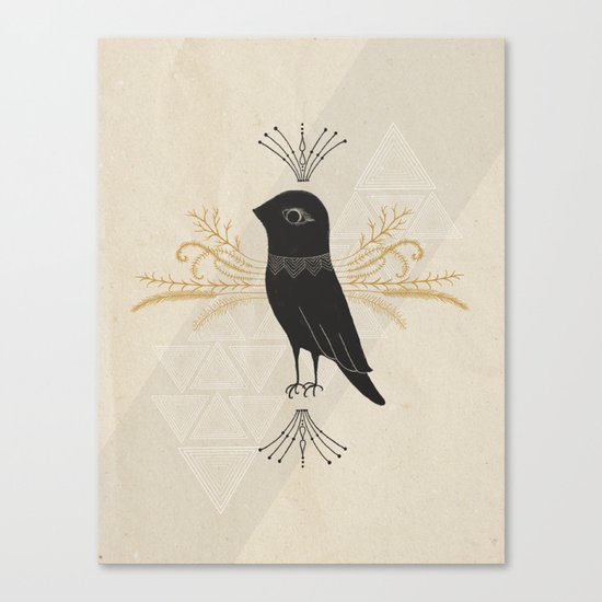 Black Bird Canvas Print