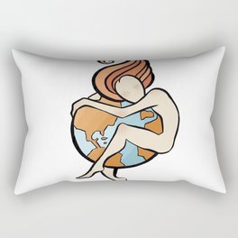 The Ginger Artist Rectangular Pillow