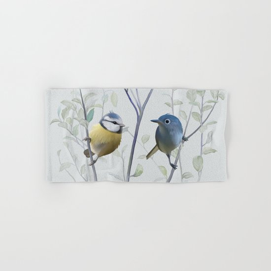 2 birds in tree Hand & Bath Towel