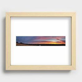 Wide Sunset Recessed Framed Print