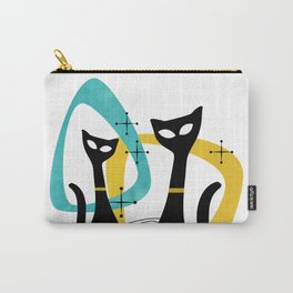 Mid Century Atomic Cats Carry-All Pouch