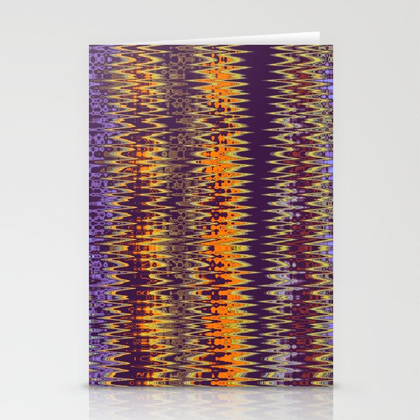 Earth Tones Zigzag Pattern Stationery Cards