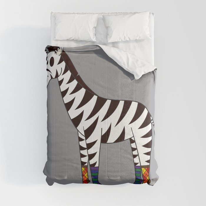 Zebra Socks Comforter