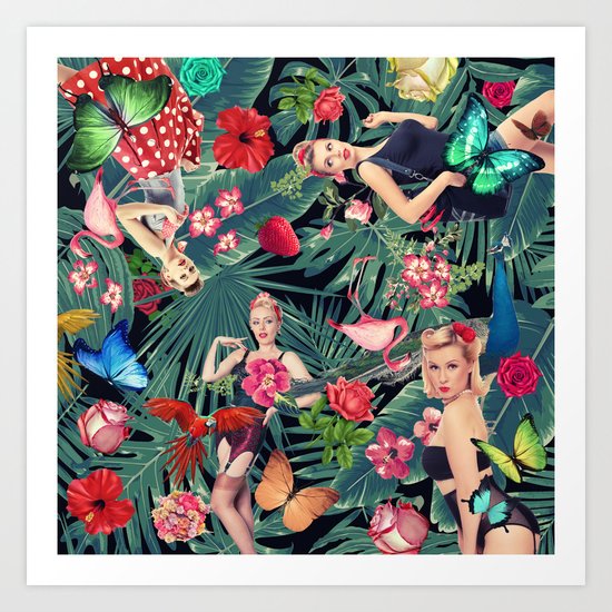 tropical fun sexy Art Print