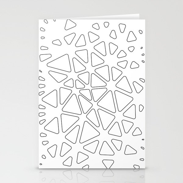 AD-2D Triangles Stationery Cards