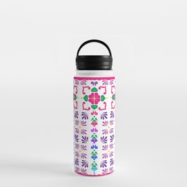 Pink 3, Framed Talavera Flower Water Bottle