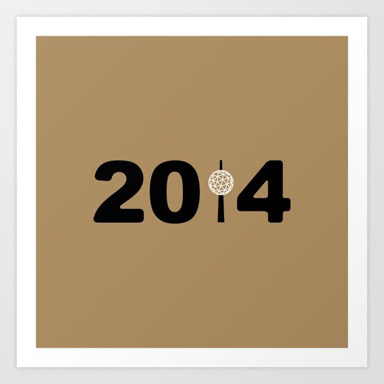 2014-NY-Gold Art Print