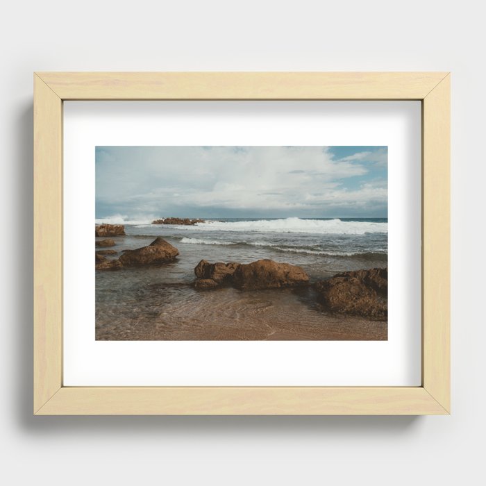 Caribbean Ocean Landscape Recessed Framed Print