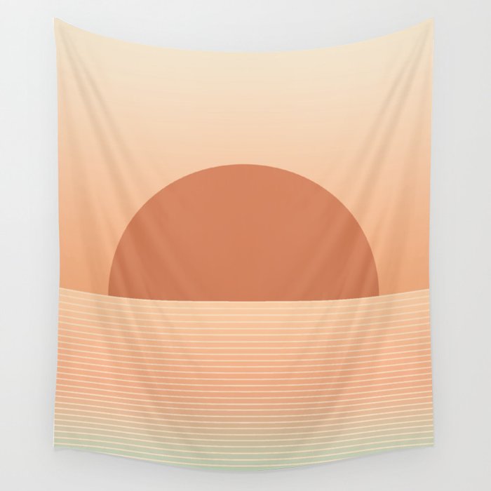 Sunrise / Sunset Abstract Gradient II Wall Tapestry