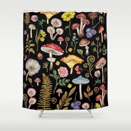 Botanical Mushroom #10 Shower Curtain