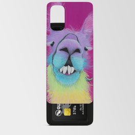 "Rainbow Llama" by Jen Hinkle Android Card Case