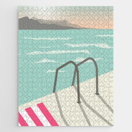 Stepping into the Sea, Croatia Jigsaw Puzzle