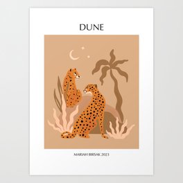 Dune Leopard Art Print Art Print