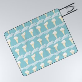Calla Lily Flower Pattern Picnic Blanket
