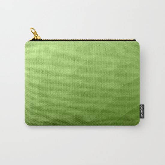 Greenery ombre gradient geometric mesh Carry-All Pouch