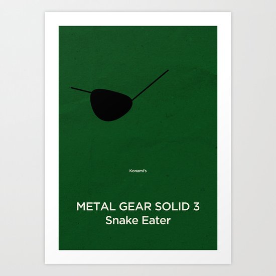 Konami's Metal Gear Solid 3 : Snake Eater Art Print