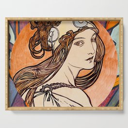 Mucha Siren Serving Tray