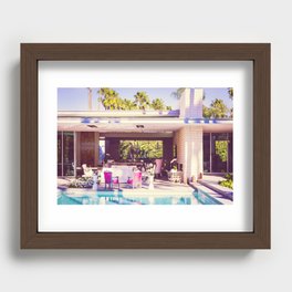 Affluent Opulent 2298 Mid-Century Modern Palm Springs Architecture Recessed Framed Print