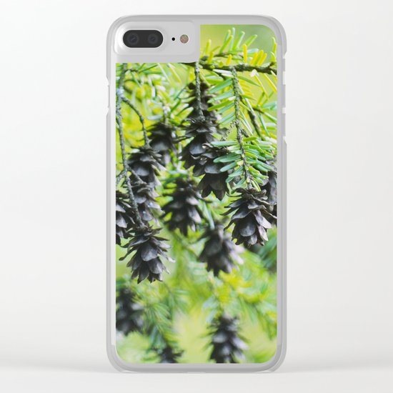 Snoqualmie Cones Clear iPhone Case