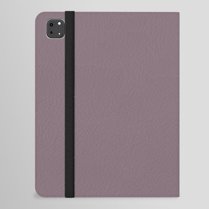 Dark Dusty Violet Purple Solid Color PPG Velvet Slipper PPG1046-6 - All One Single Shade Hue Colour iPad Folio Case