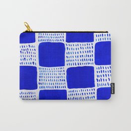 Blue Blocks Pattern Carry-All Pouch