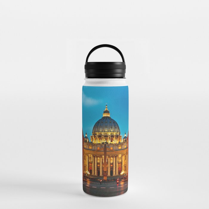 San Peter's Basilica in Rome  Water Bottle