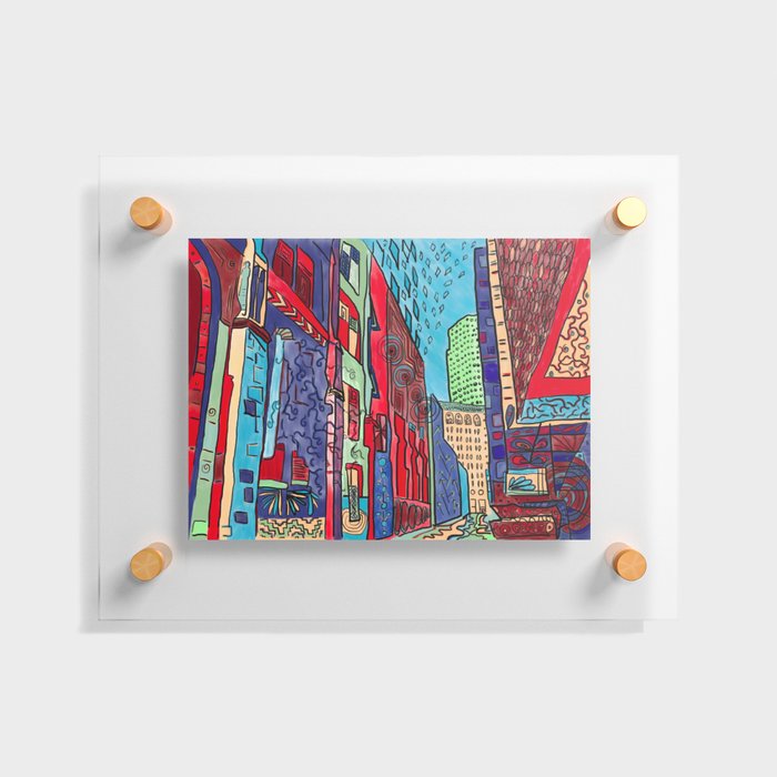 Back Alleys Aren't So Bad Floating Acrylic Print