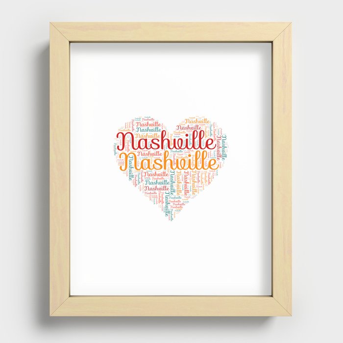 Nashville honeymoon Recessed Framed Print