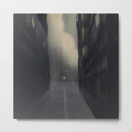 Gatsby's Dream, The Green Light cityscape landscape painting by Léon Spilliaert Metal Print | Longing, Cityscape, Painting, Paris, Toronto, Newyork, London, Manhattan, Thegreenlight, Losangeles 