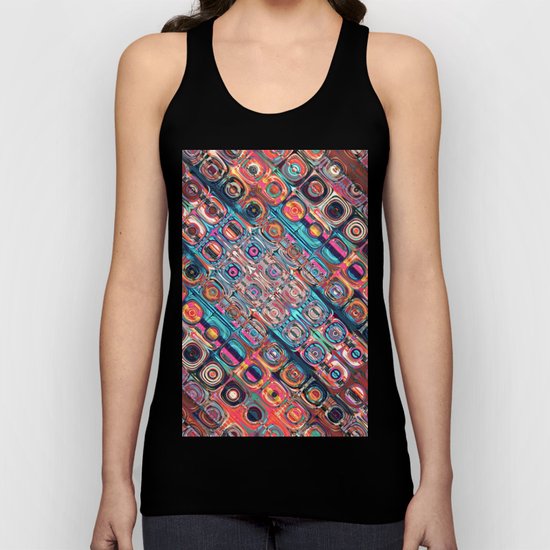 Colorful Circular Pattern Unisex Tank Top