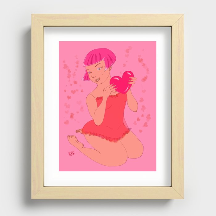 My heart belong to... Recessed Framed Print