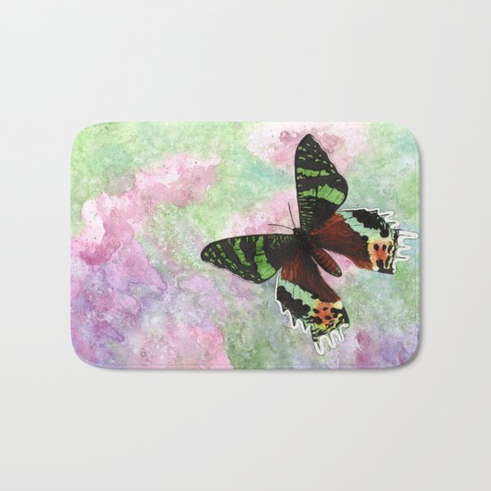 Urania Ripheus Butterfly Bath Mat