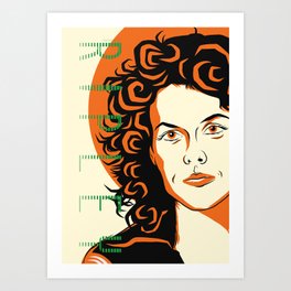 Ripley Art Print | Movies & TV, Other, Popart, Graphicdesign, Comic, Illustration, Sci-Fi, Digital 