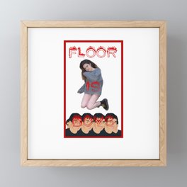 Floor is Boys Framed Mini Art Print