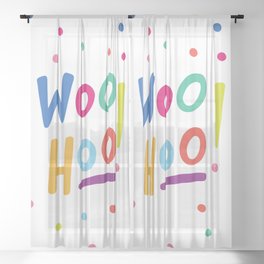 Woo Hoo (polka dot) Sheer Curtain