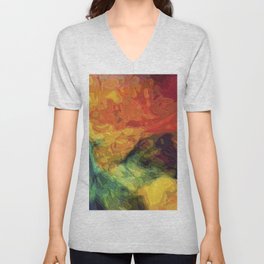 Abstract 131 V Neck T Shirt