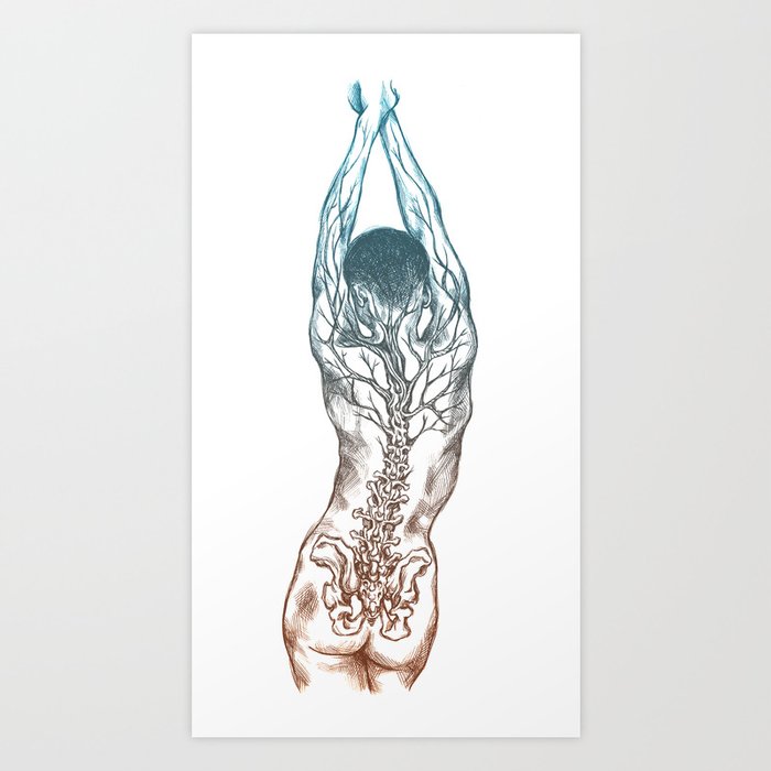 Tree Spine Art Print