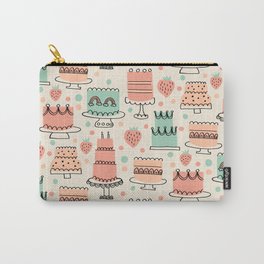 Retro Birthday Cakes Carry-All Pouch