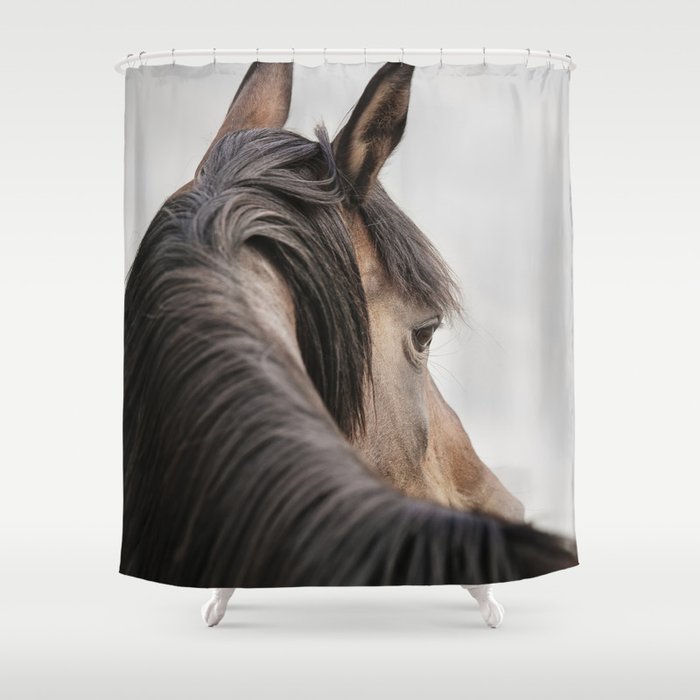 Horse Close Up Photograph Western Shower Curtain By Horse Close Up Photograph Western Shower Curtain