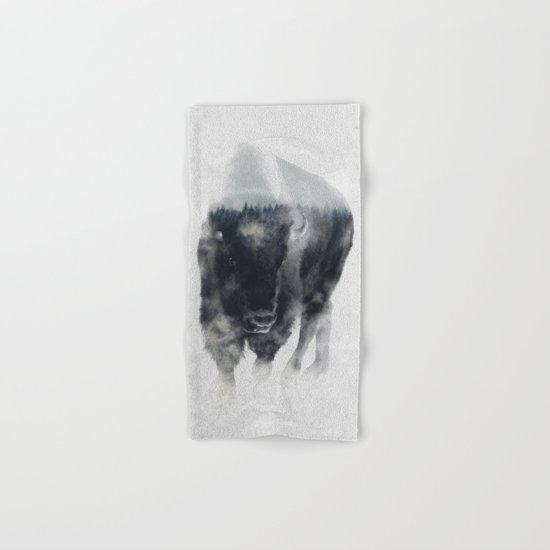 Bison In Mist Hand & Bath Towel