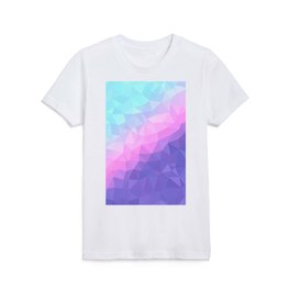 Pastel Aqua, Pink and Purple Geometric Abstract Artwork   Kids T Shirt