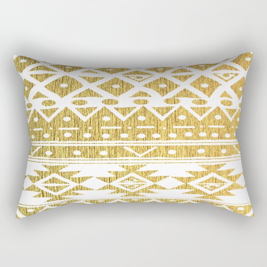 GOLDEN TRIBAL Rectangular Pillow