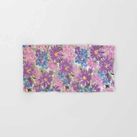 Floral pastel pattern Hand & Bath Towel