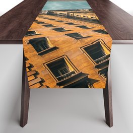 Brazil Photography - Tall Skyscrapers In Down Town Rio De Janeiro Table Runner