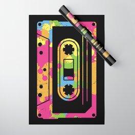 Colorful Retro Cassette Tape Wrapping Paper