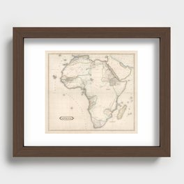 Antique Map of Africa, 1841 Recessed Framed Print