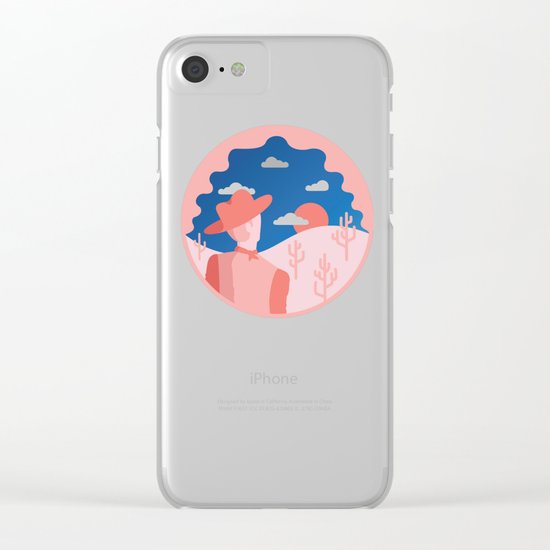 Whatcha looking for cowboy Clear iPhone Case