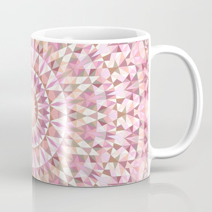 Light Pink Triangle Mandala Coffee Mug by Mandala Magic by David Zydd ...